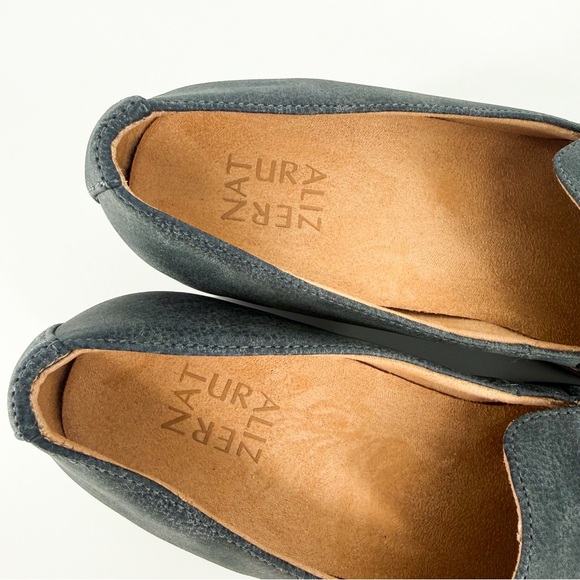 Naturalizer Cabaret Slip On Lug Sole Loafer in Blue Grey Size 9 - Picture 5 of 10